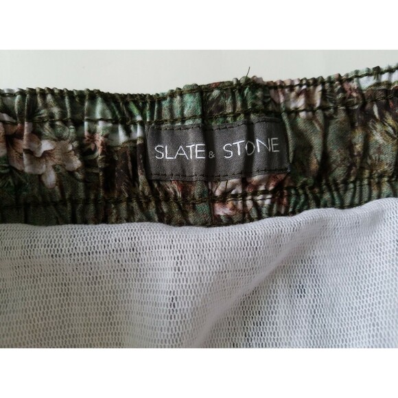 Slate & Stone Floral Swim Trunks 5" Men's Shorts Size XL Cabo Green * - Picture 6 of 9